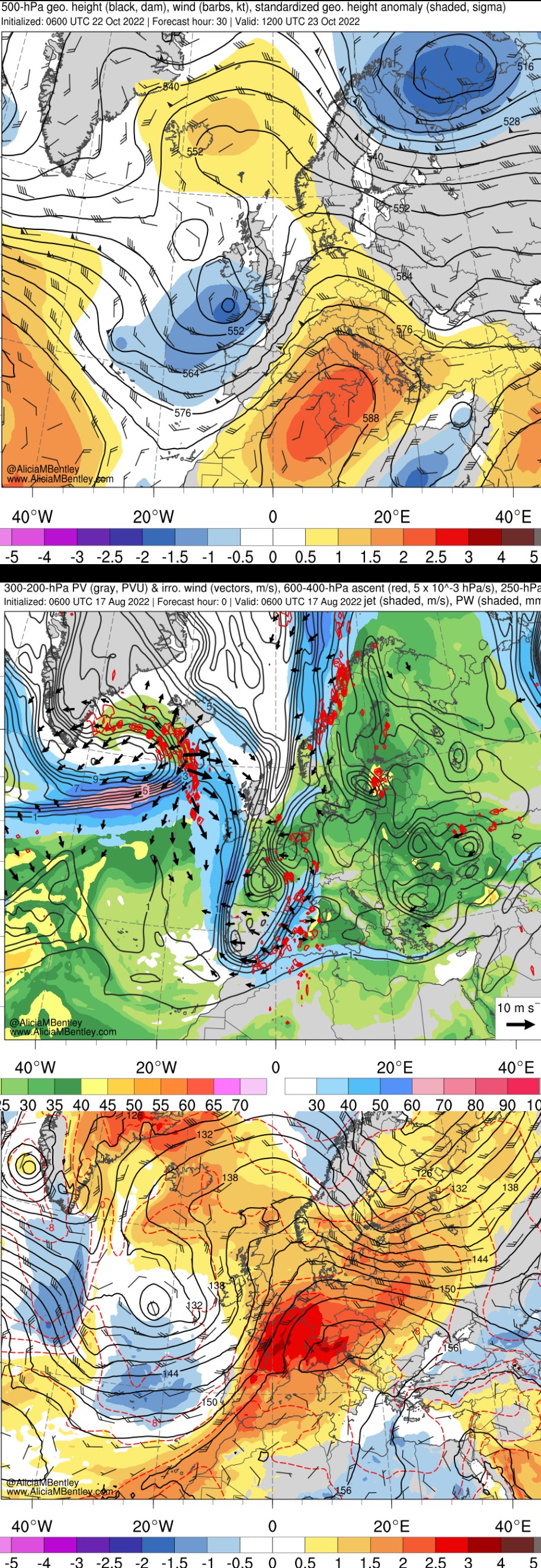 Real-Time GFS Map by Alicia M. Bentley